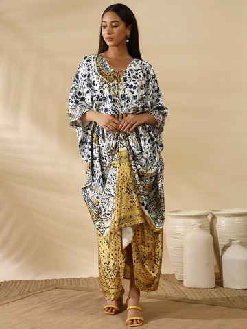 Iris Satin Kaftan