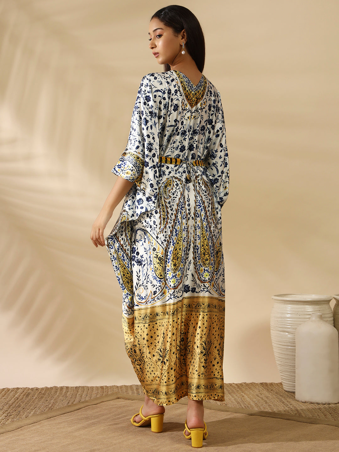 Iris Satin Kaftan