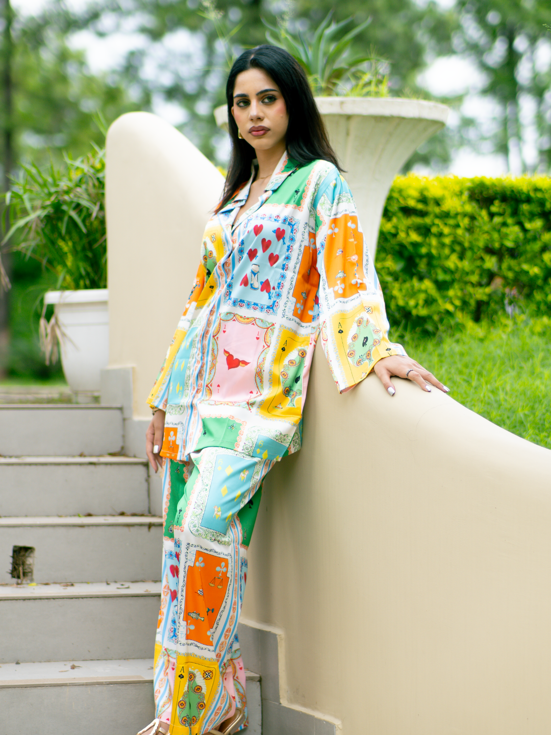 Luxe Lumière Satin Lounge Set