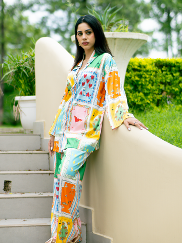 Luxe Lumière Satin Lounge Set