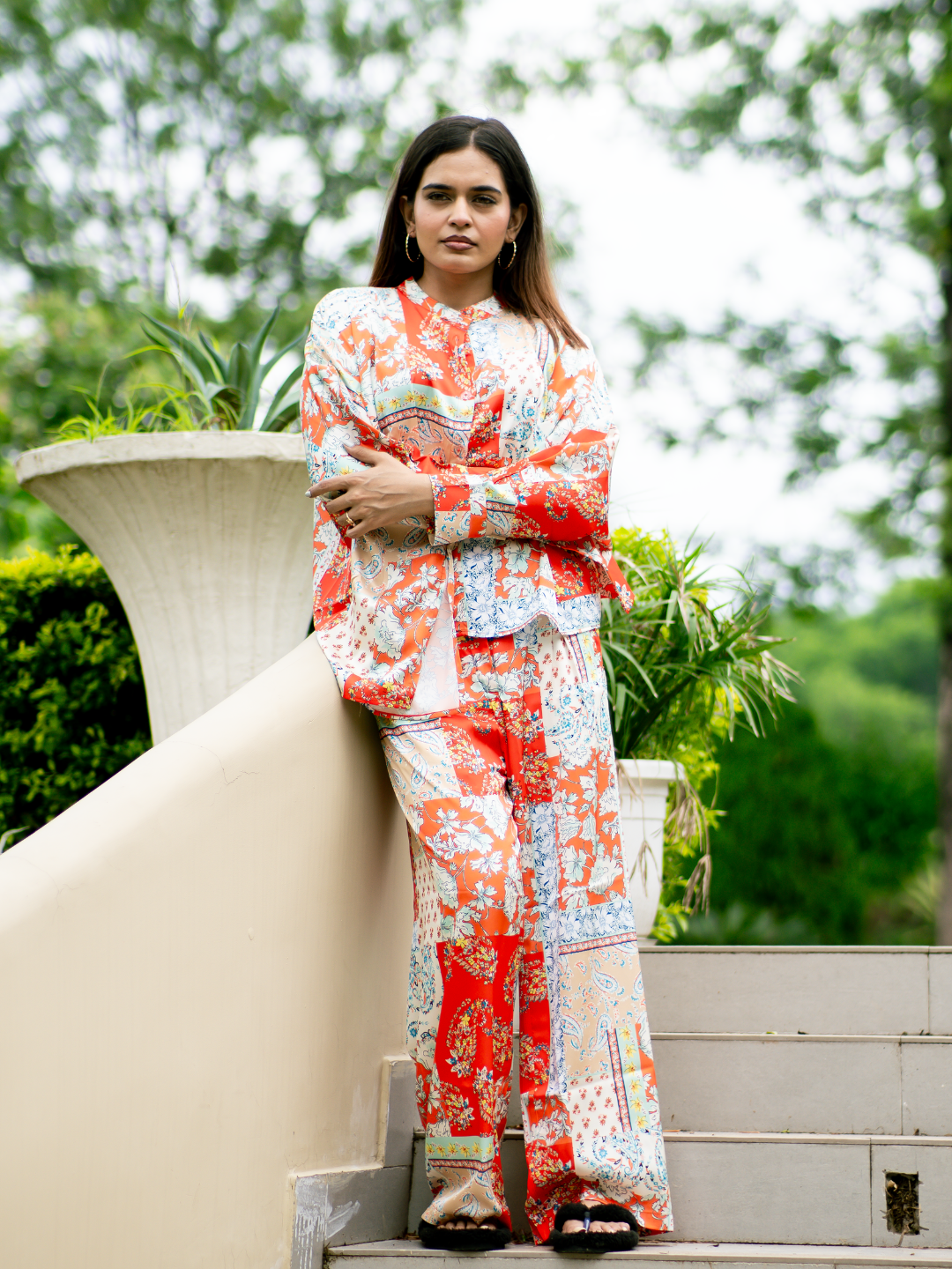 Paisley Patchwork Satin Co-ord