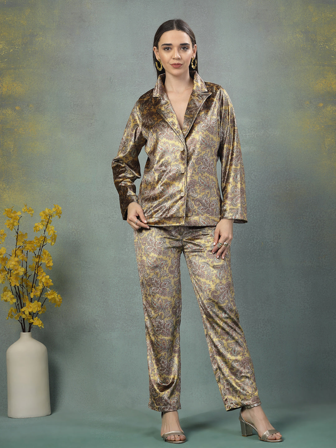 Women Printed Night Suit
