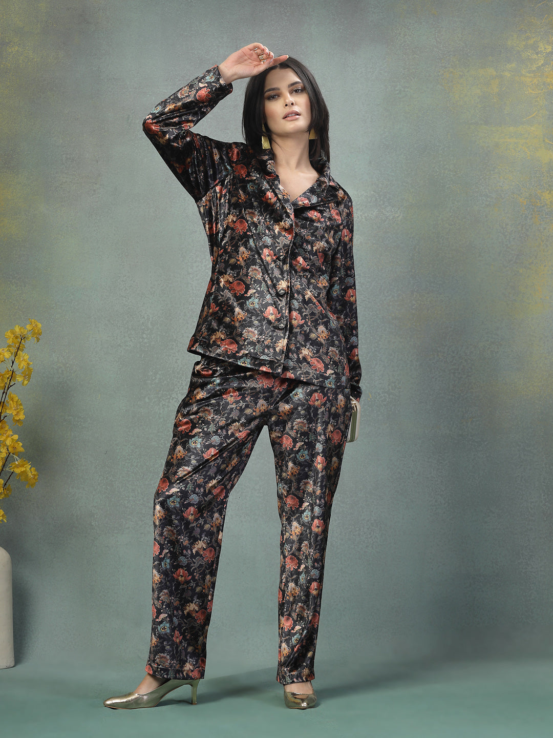 Women Printed Night Suit