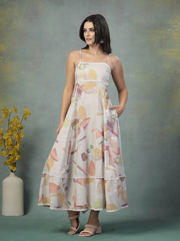 Bliss Pastel Lace Cotton Dress