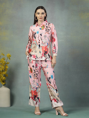 Women Floral Printed Night Suit