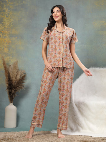 Boho Summer Viscose Nightsuit