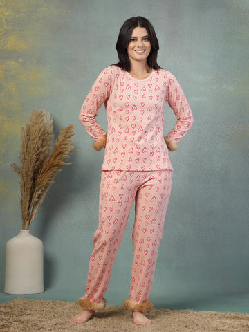 Women Printed Night Suit