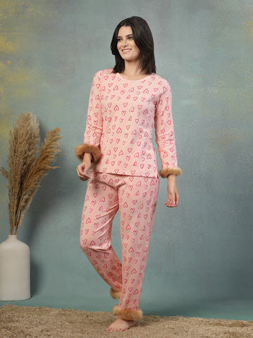 Amour Plush Heart Cotton Set