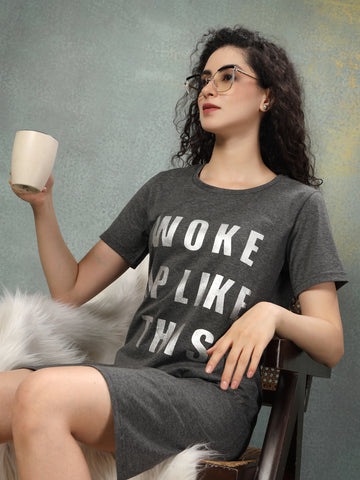 Slate 'Woke Up Like This' Nightshirt