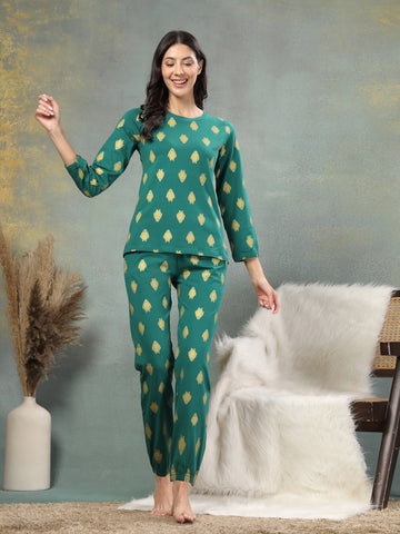 Orion Golden-Print Co-ord Set