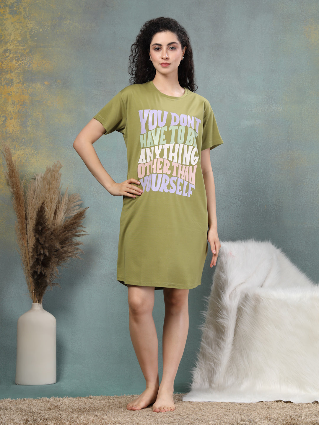 Olive Serenity Tencel Nightshirt