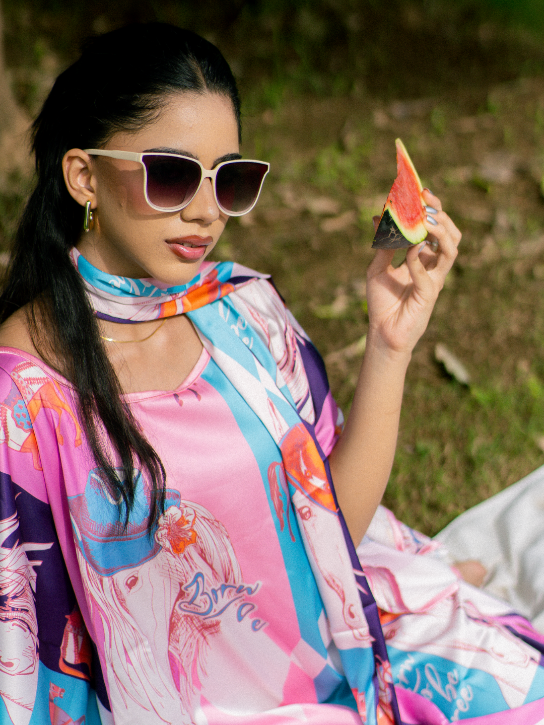 Elysian Artistry Stole Kaftan