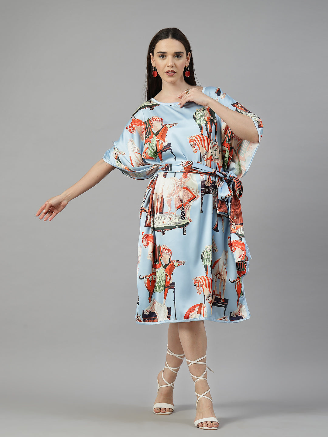 Carousel Charm Satin Kaftan
