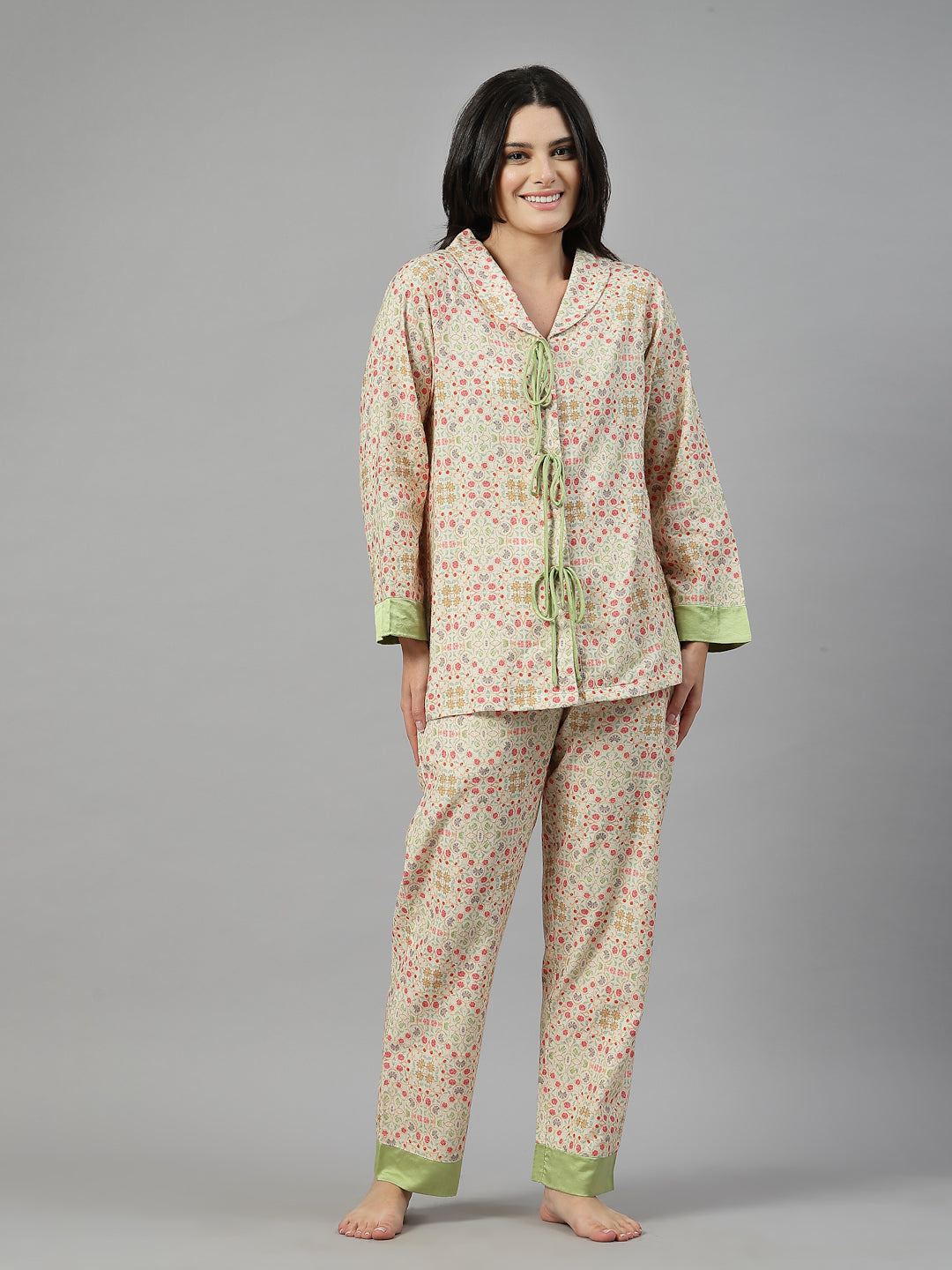 Empress Cotton Satin Ensemble