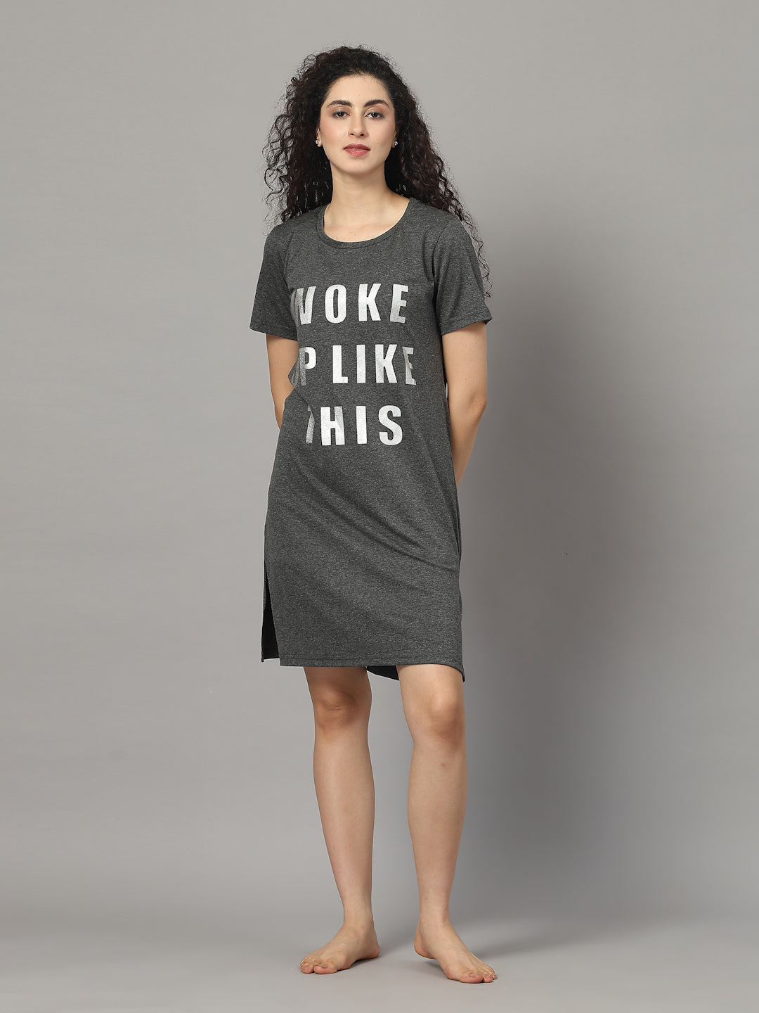 Slate 'Woke Up Like This' Nightshirt
