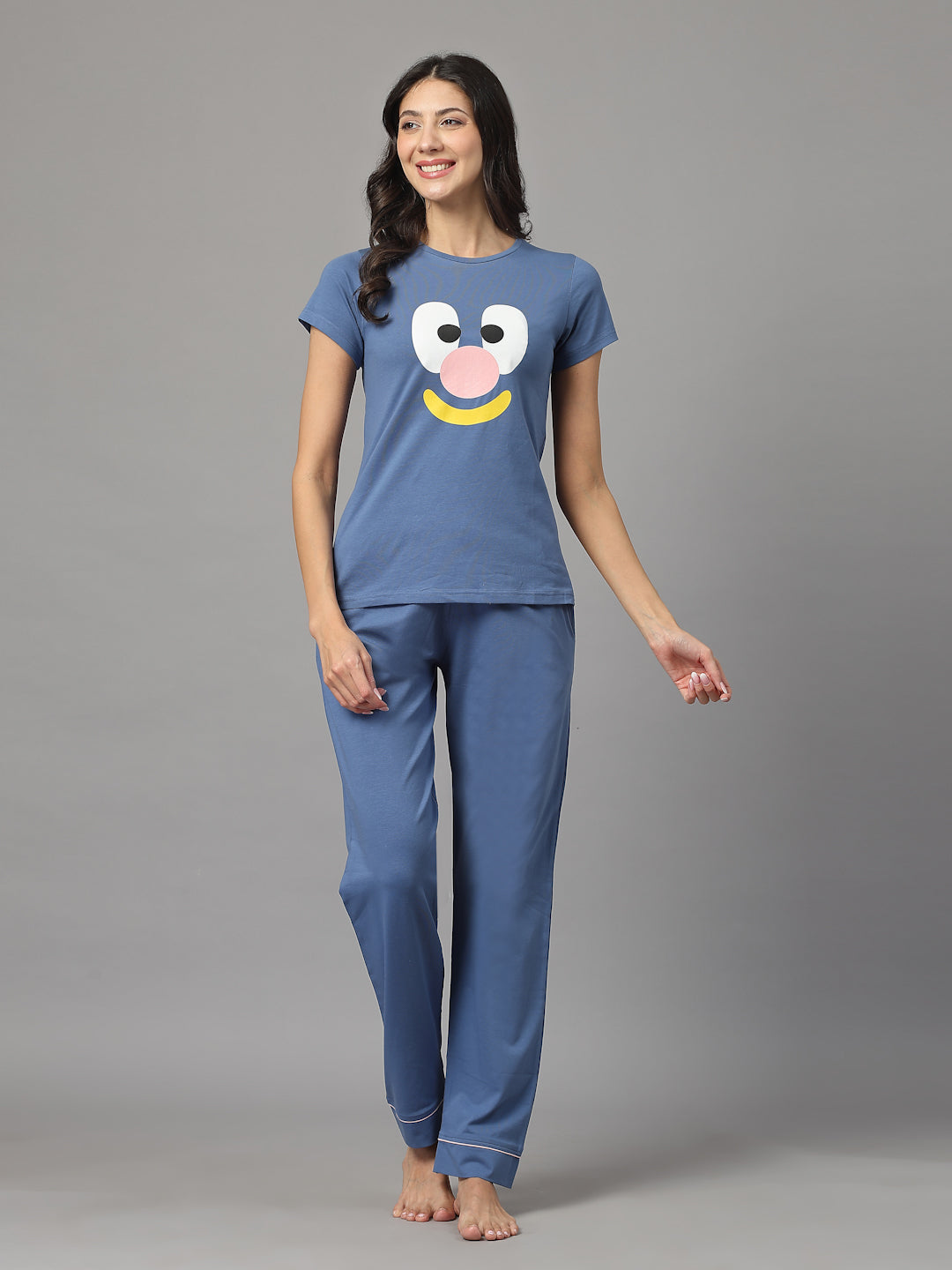 Summer Fun Lycra Cotton Nightsuit